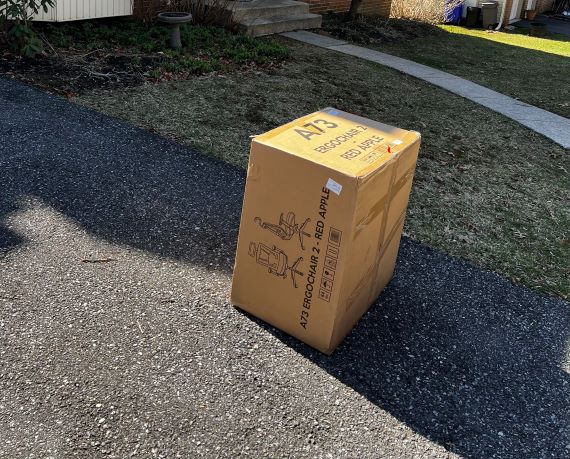 Box in Driveway