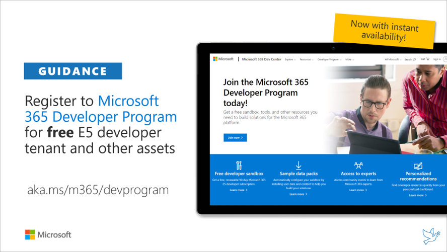 Free E5 Microsoft Developer Tenant
