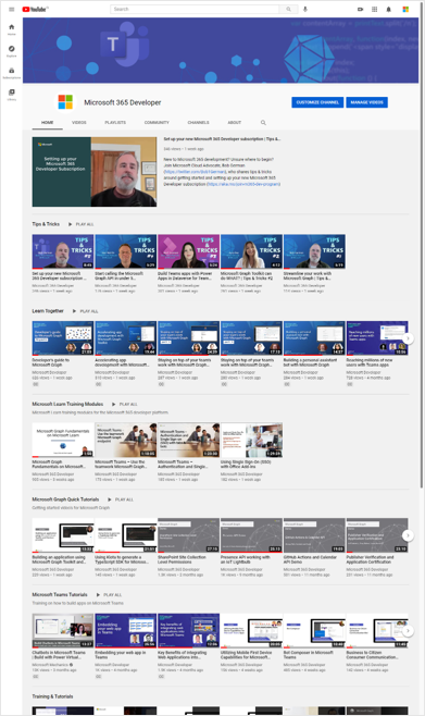 Internal MSFT Videos on YouTube