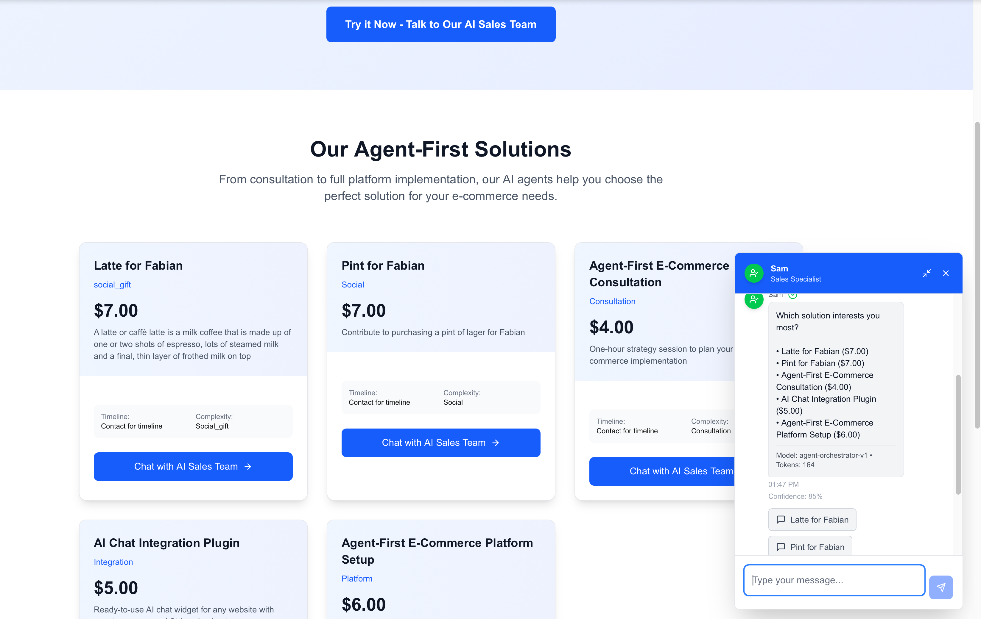 Agent-First Commerce Flow