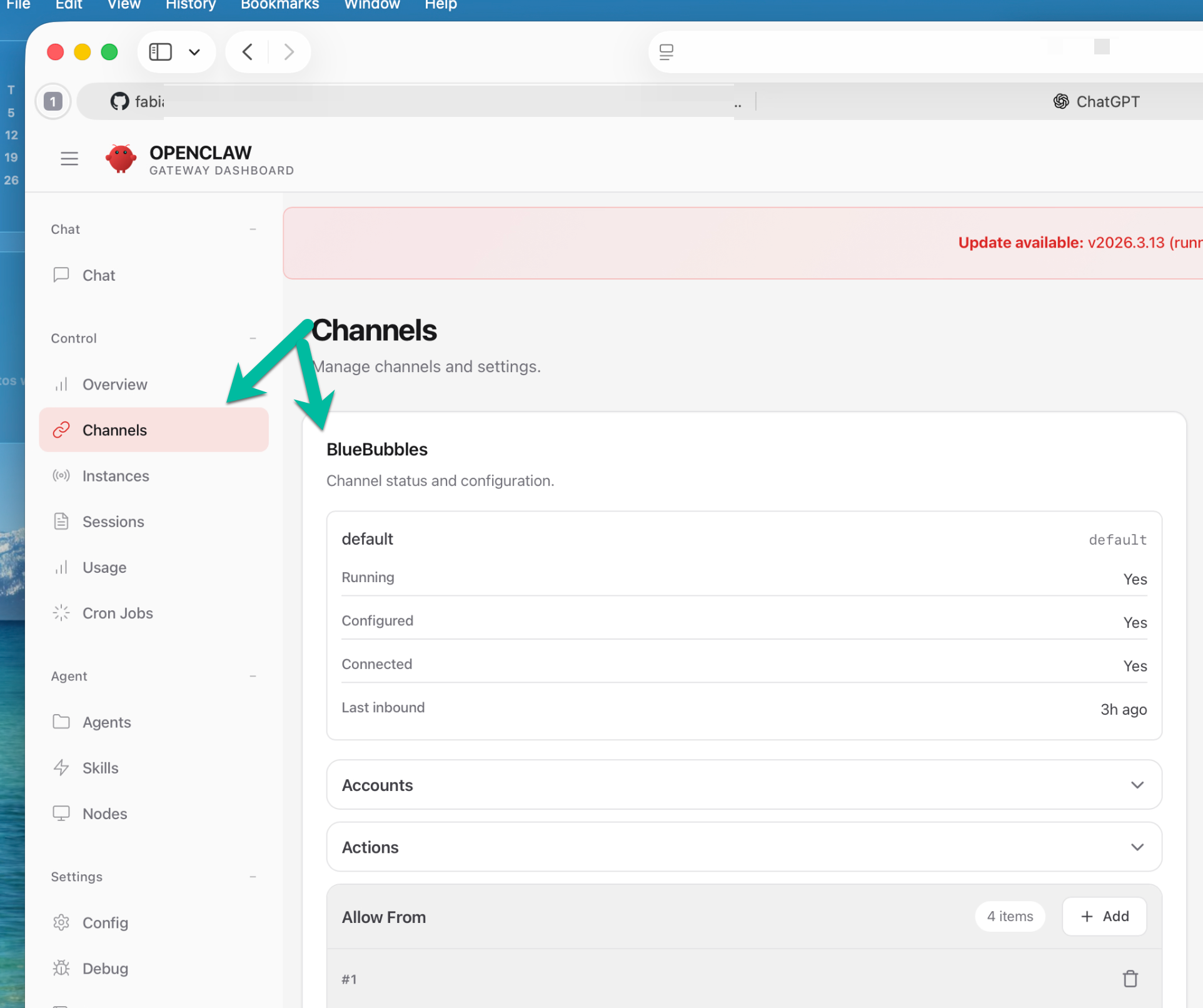 Ada — family AI assistant on Mac Mini, communicating via iMessage through BlueBubbles